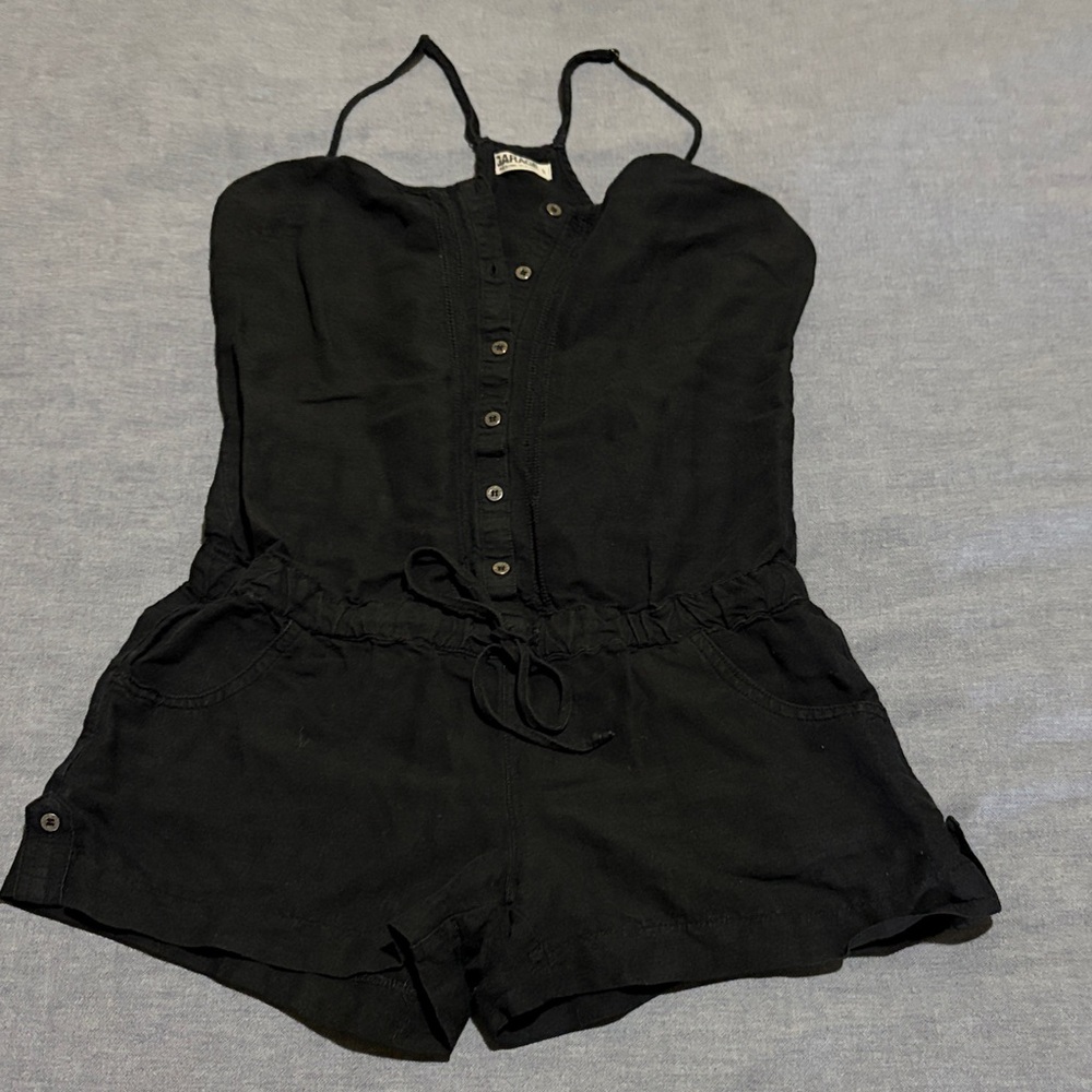 Garage Black Romper
